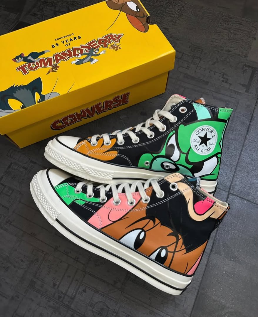 Dreww_man's tweet photo. *ZAPATILLAS x CONVERSE x TOM &amp; JERRY SNKS*
                
Size 40-----45

         *PRICE #60,000*

*Kindly Repost 🙏* https://t.co/fuLRLrLzWj