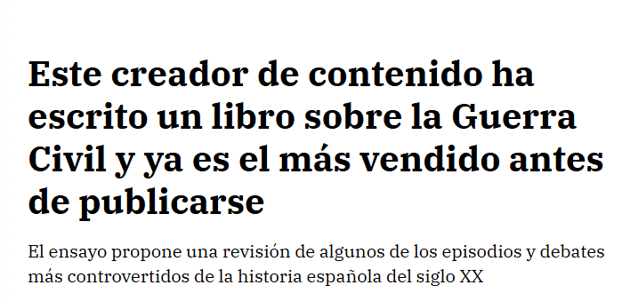 GuerraenlaUni's tweet photo. Los historiadores académicos están sesgados políticamente y no tienen ni idea, pero un estudiante de derecho que hace vídeos contra la democracia te va a contar la historia tal como fue. Seguro que sí. https://t.co/Rh3GyuFNkn