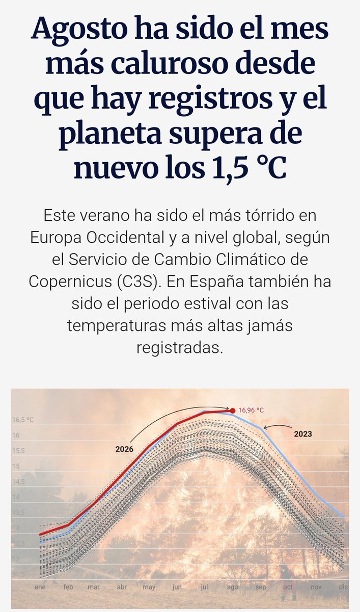 ActisAndres's tweet photo. ¿Cómo explicar en algunos años que esto ocurrió al mismo tiempo, que cuando la abrumadora evidencia científica nos empezó a dar las primeras grandes bofetadas, cuando la crisis climática empezó a alterarlo todo, como especie decidimos apostar por la negación y la ignorancia? https://t.co/8i2fiLBydg