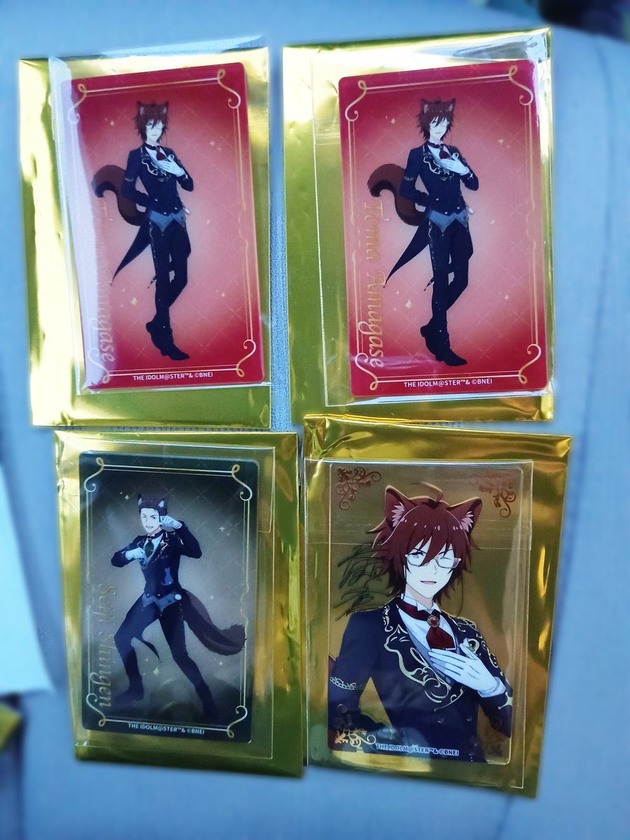 2ymmzsm8's tweet photo. 【交換 譲渡】アイドルマスターSideM 315ショップ 315SHOP 315にゃお店屋さん クリアカード

譲）R,N冬馬/N誠司

求）薫（同種）

郵送のみ
検索からでもお声がけください。 https://t.co/EzJUlAQD5s