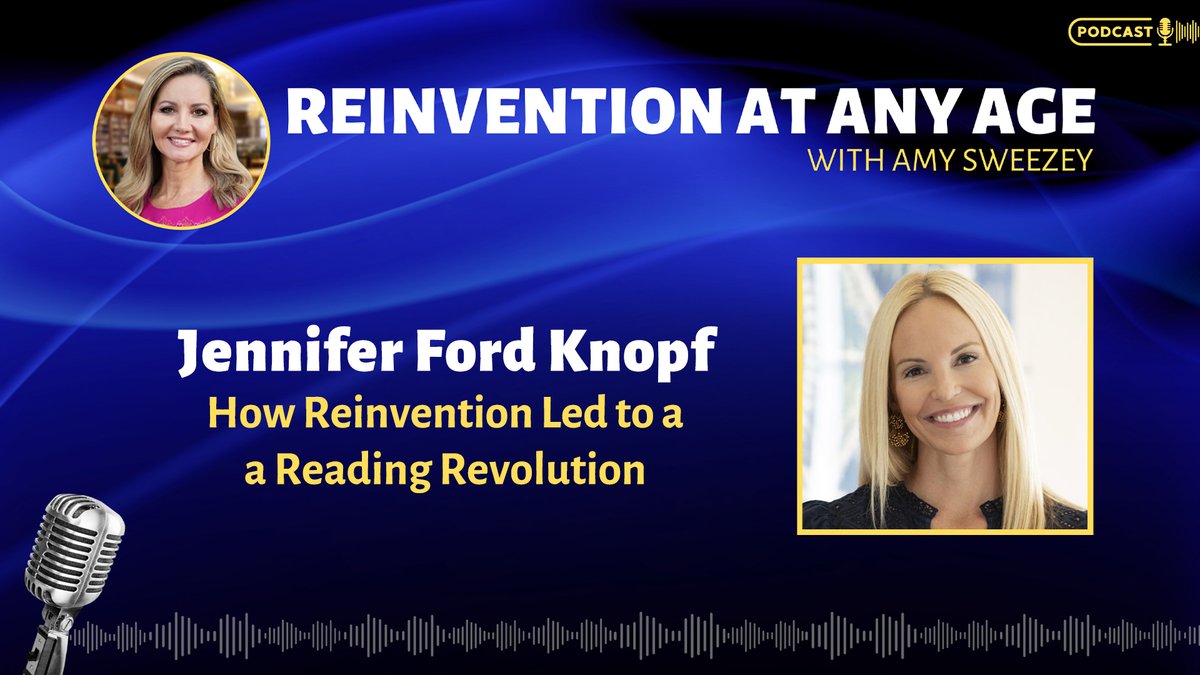 amysweezey's tweet photo. What if an unexpected family challenge changed the course of your life?
Jennifer Ford Knopf’s son’s dyslexia diagnosis led her from a successful legal career to a new mission: transforming literacy education.
Hear her story on Reinvention at Any Age: https://t.co/zEo3B4nYPX https://t.co/GvQha5hO6K