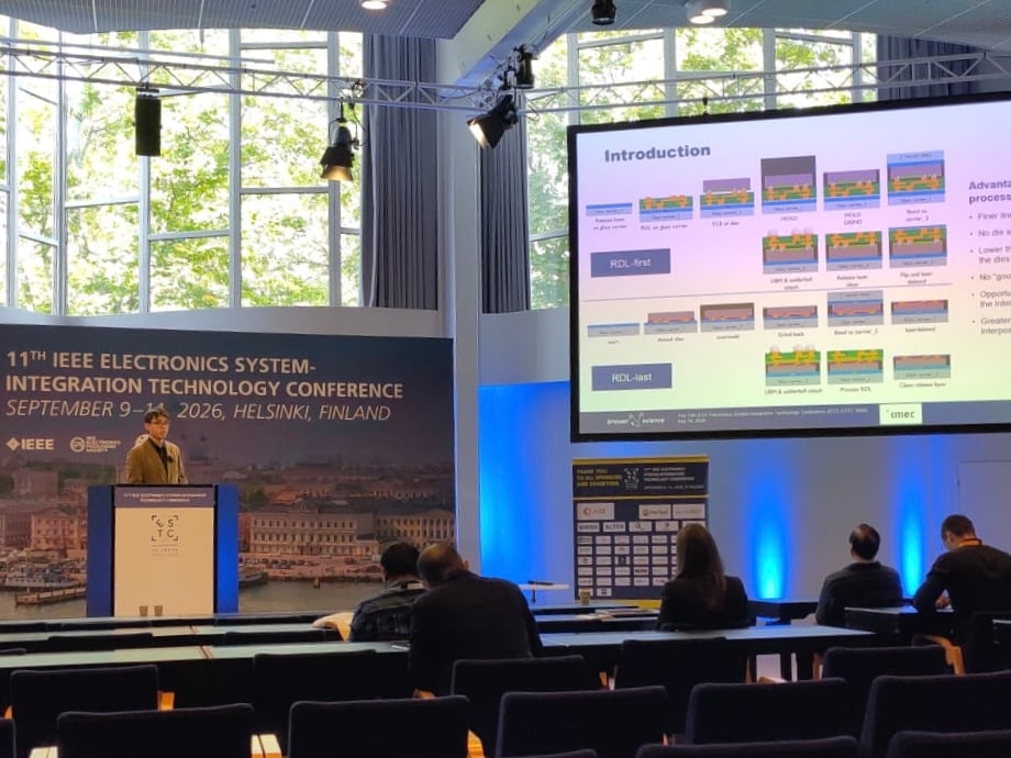 brewerscience's tweet photo. Last week, Yilin Luo, Applications Engineer at Brewer Science, presented "A Fan-Out RDL-first Process Flow Using Temporary Glass Carriers" at ESTC.  Special thanks to our collaborators at @imec_int. https://t.co/UBXLNWVhDJ
