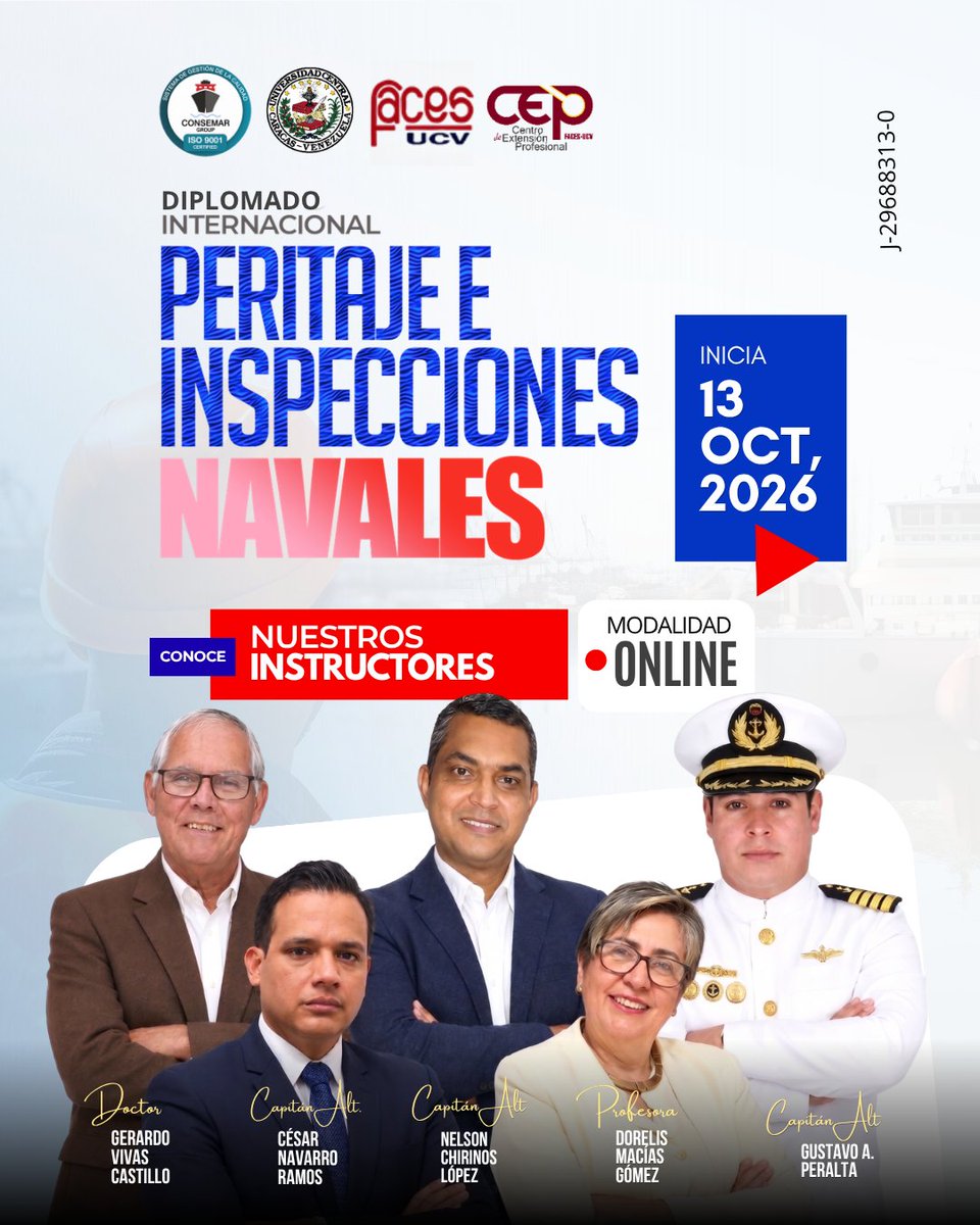 consemargroup1's tweet photo. La experiencia que forma a los verdaderos especialistas.

Conoce a nuestros instructores y prepárate para aprender de quienes tienen experiencia real en el campo.

#peritaje #formacionmaritima #capacitación #accidentesmaritimos #diplomado https://t.co/Y9zqfgf95D