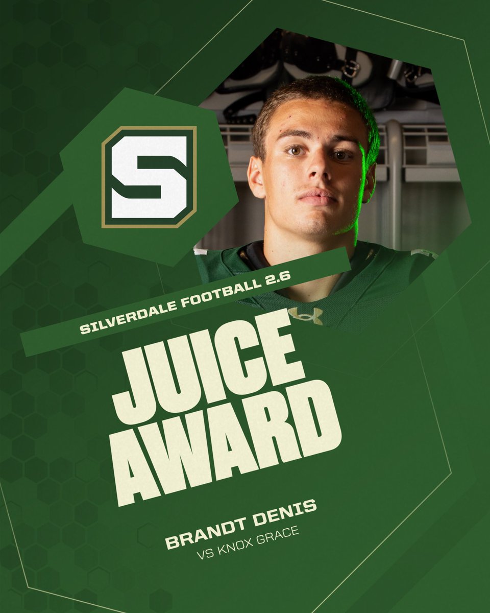 FootballSba's tweet photo. Energy is contagious.
Brandt Denis earned the Juice Award by bringing enthusiasm, encouragement, and energy to those around him. The way we show up matters, and Brandt helped elevate the team throughout the week.
#SBAFootball2pt6 #Built2BeDifferent #BeMore4Others #ProtectTheMission #RISE #Pursuit