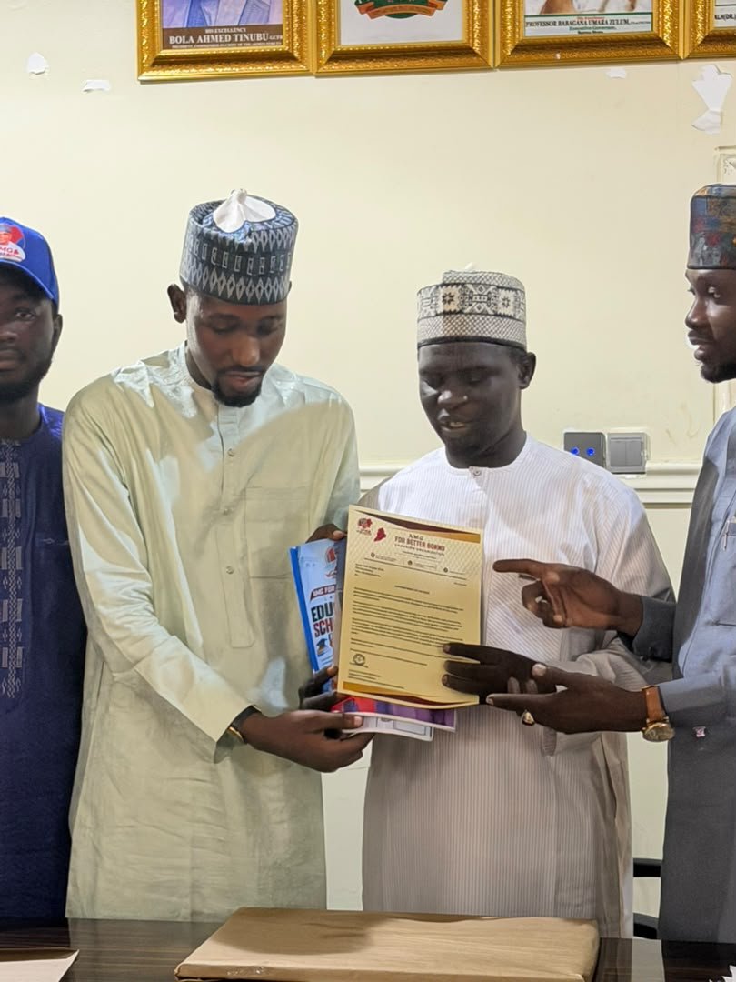 BMB1_Official's tweet photo. AMG FOR BETTER BORNO HONOURS HON. ALI ABDULLAHI ISA WITH PATRONSHIP AWARD

The AMG for Better Borno has honoured Hon. Ali Abdullahi Isa, the incoming Deputy Governor of Borno State, with a special Patronship Award in recognition of his support, commitment, and contribution to the advancement of the forum and its vision for a better Borno.

The recognition was conferred on Hon. Ali Abdullahi Isa following his demonstrated goodwill, encouragement, and pledge to support the activities and objectives of AMG for Better Borno.

Presenting the award, the Chairman of AMG for Better Borno commended Hon. Ali Abdullahi Isa for his well-coordinated support and expressed appreciation for his continued encouragement of initiatives focused on promoting unity, development, peace, and a better future for the people of Borno State.

According to the Chairman, the leadership of the forum considered it appropriate to recognize Hon. Ali Abdullahi Isa as Patron in appreciation of his confidence in the objectives of the organization and his commitment to supporting its vision.

The Patronship Award was formally received by Hon. Bulama Sawa, who represented Hon. Ali Abdullahi Isa at the occasion.

The forum described the honour as a symbol of appreciation for the incoming Deputy Governor's leadership, goodwill, and commitment to collective efforts aimed at building a more united, peaceful, inclusive, and prosperous Borno State.

The leadership of AMG for Better Borno further expressed confidence that the new relationship between the forum and its Patron would strengthen collaboration and create greater opportunities for advancing initiatives that contribute to the development and wellbeing of the people of Borno State.

The forum reaffirmed its commitment to working with individuals and stakeholders who share its vision of a Better Borno, while calling for sustained unity, cooperation, and collective action towards achieving lasting peace and meaningful development across the state.
