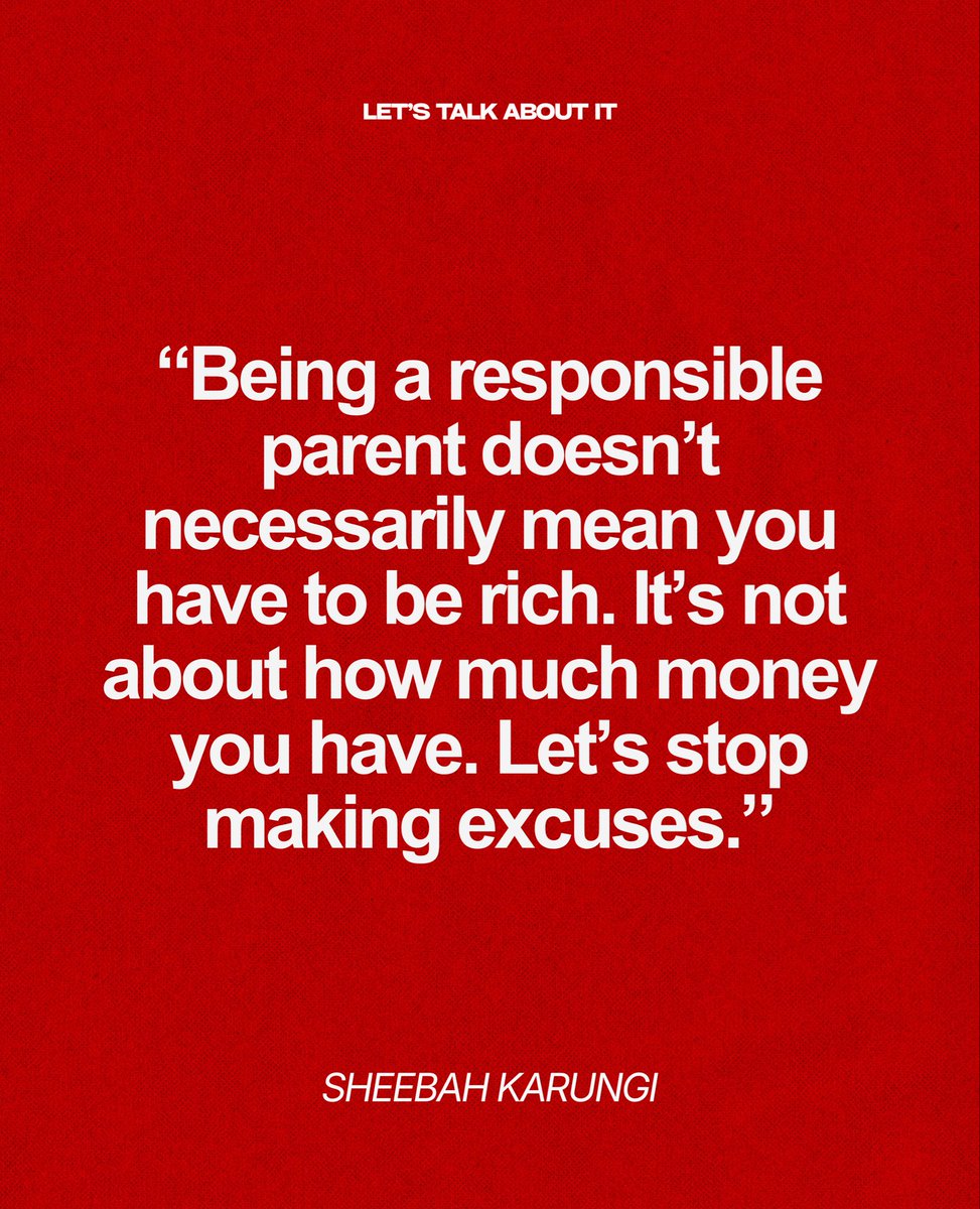 LetsTalkAbtItUg's tweet photo. Money isn’t the measure of responsible parenting. Responsibility is. 👏🏾 

Sheebah says it like it is. 🎙️🔥

Watch EPISODE 4 : https://t.co/6SmW26MAmJ

 #LetsTalkAboutIt https://t.co/sHOmFYjpaD