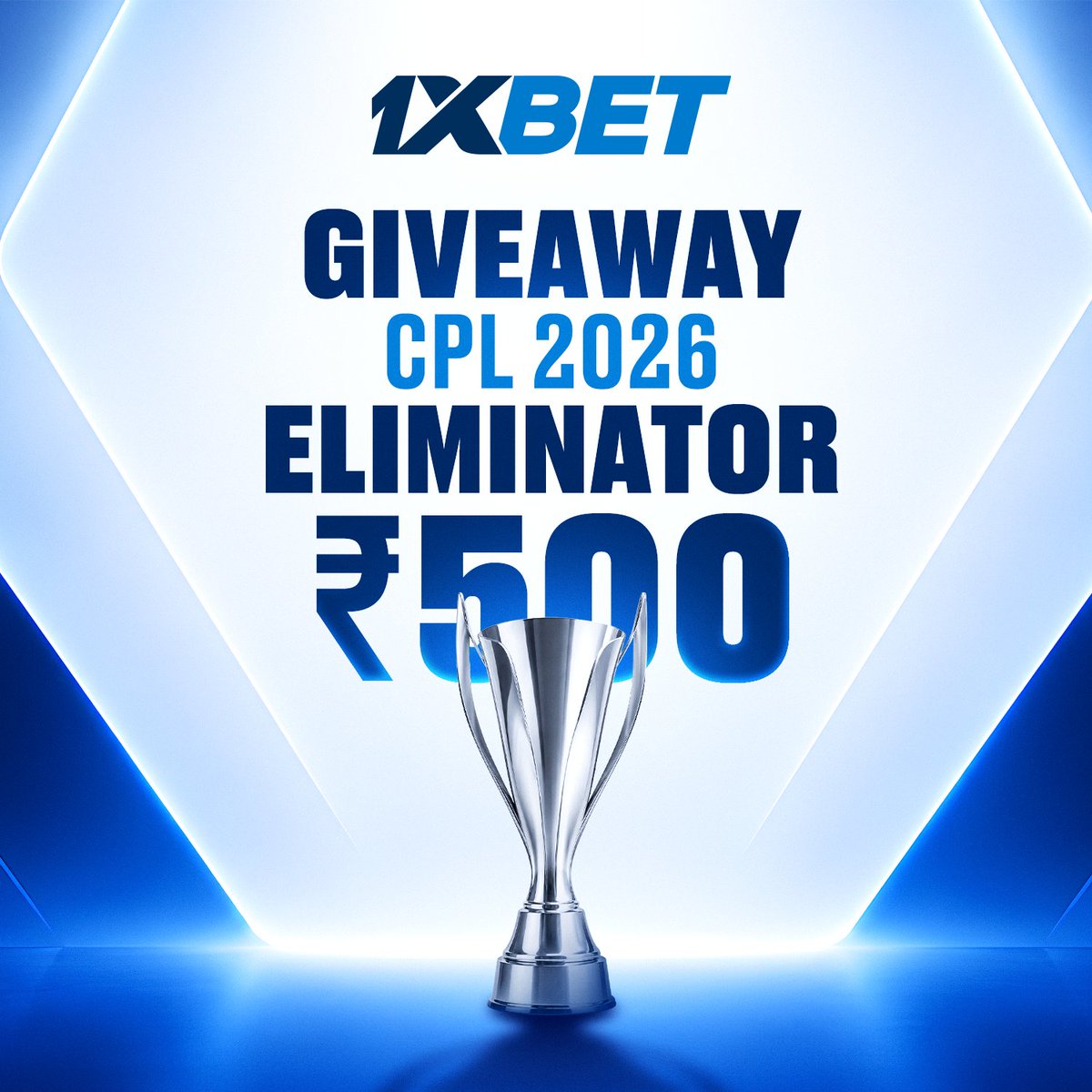 1xBet_in's tweet photo. 🎁 CPL 2026 Eliminator Giveaway! 🏏🔥

Barbados Tridents ⚔️ Jamaica Kingsmen

Who will win and move one step closer to the CPL title? 👀

🏆 10 winners
💰 ₹500 each

How to participate:
✅ Follow us on X
✅ Like this post
✅ Comment your prediction + 1xBet ID

Make your call👇🔥 https://t.co/JVoDyPC5Av