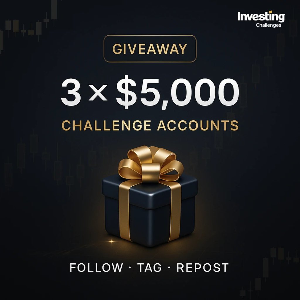 Investor_Abdul_'s tweet photo. GIVEAWAY  🔥🔥🔥

3 x $5,000 Challenge Accounts

Entry Rules:

✅ FOLLOW 
@InvestingChalle
@Investor_Abdul_ 
Also follow

@Marwan_fx01 
@justmendex 
@JadeJMA1 
@justwisdomm 

✅ LIKE &amp; RETWEET

✅ TAG 3 TRADERS 
  
WINNERS IN 5 DAYS https://t.co/CaX9WqMkh1