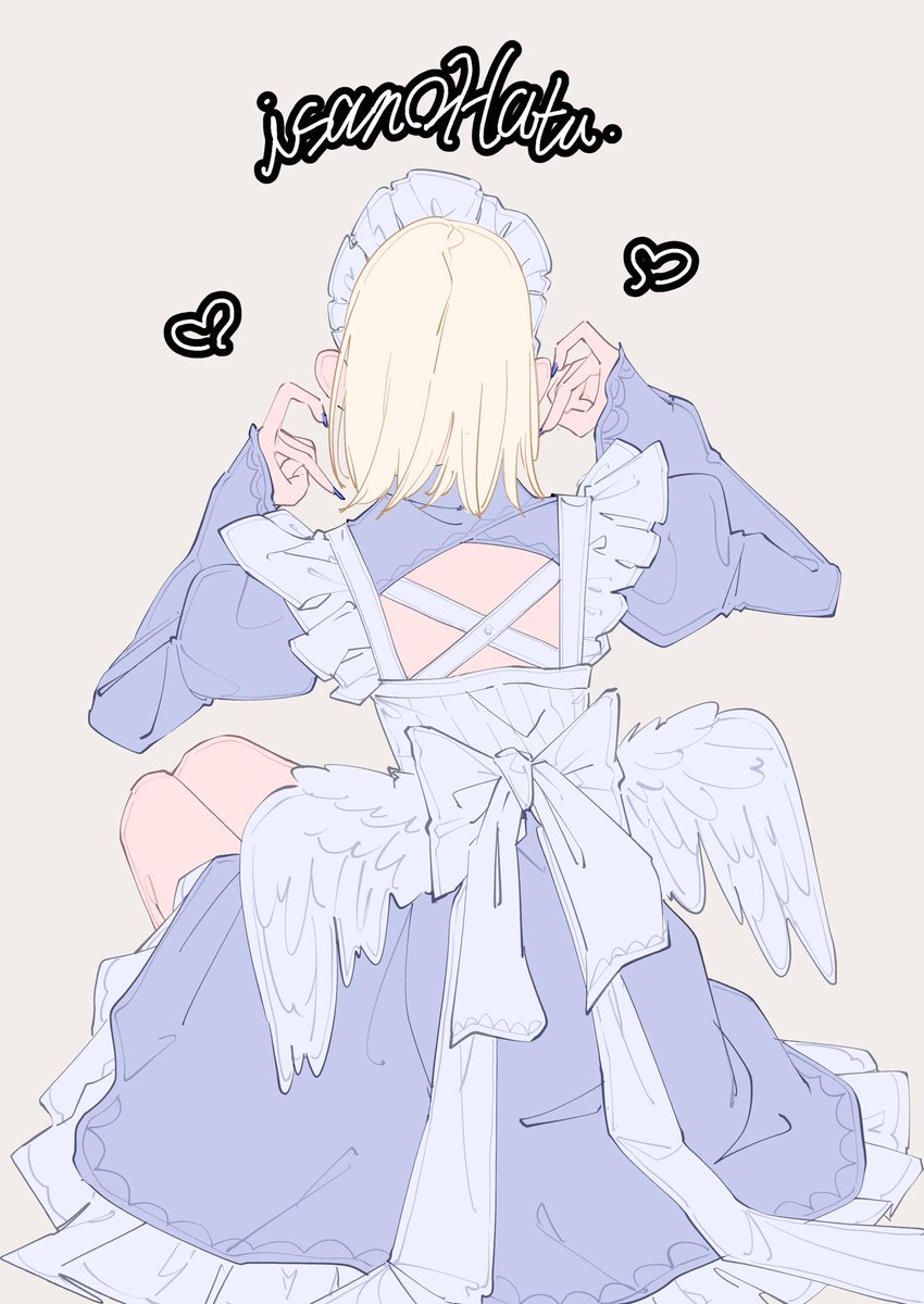 isanoHatu's tweet photo. メイドin天使
#イラスト #illustration‌‌ https://t.co/X1N1hJC5qU