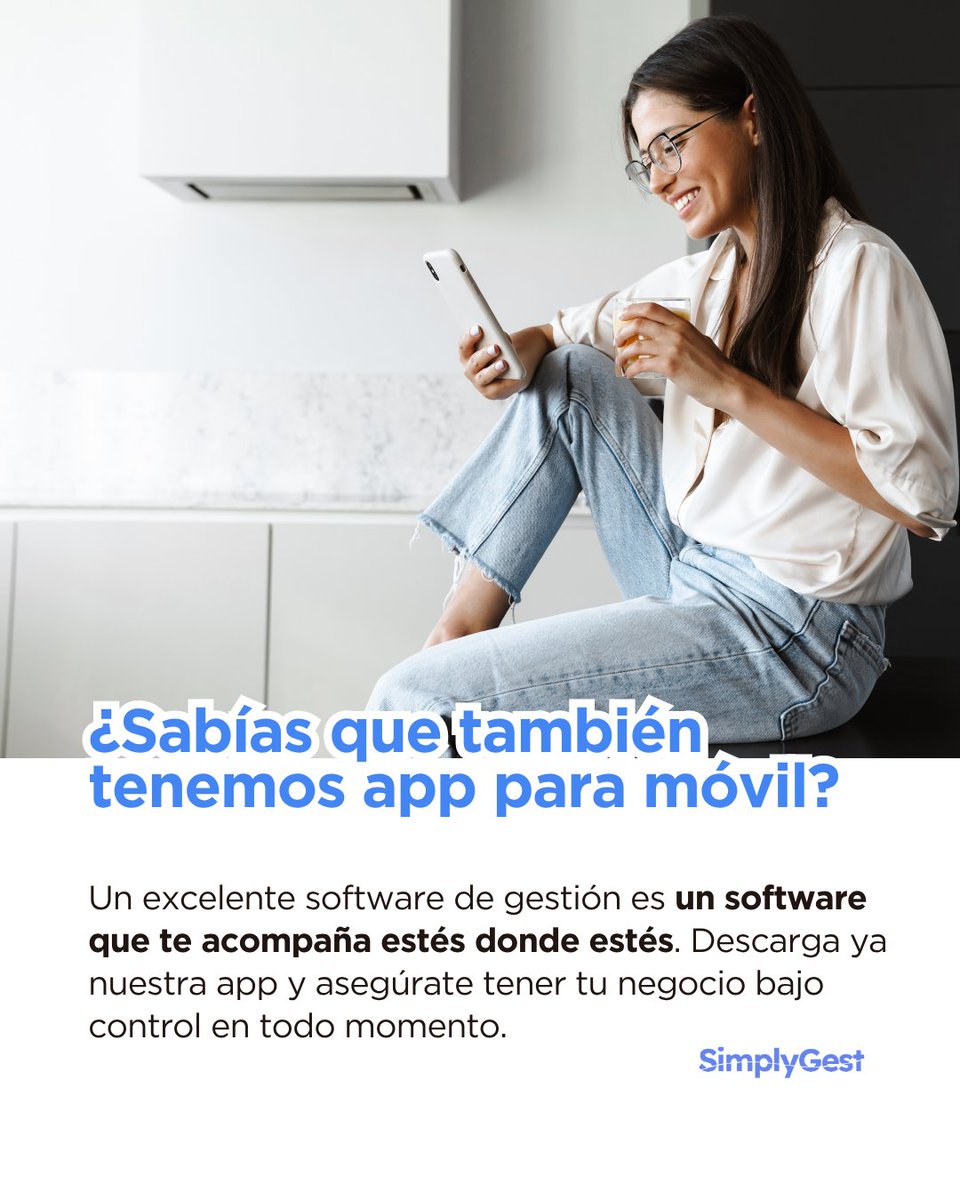 simplygest's tweet photo. 📱 Lleva la gestión de tu negocio contigo.
💻 Con la app de SimplyGest para móvil y tablet puedes acceder a tu información y trabajar estés donde estés.
👉 Descárgala y gana en agilidad y comodidad.
#SimplyGest #GestionEmpresarial #AppEmpresarial https://t.co/BTh8wr7kBR
