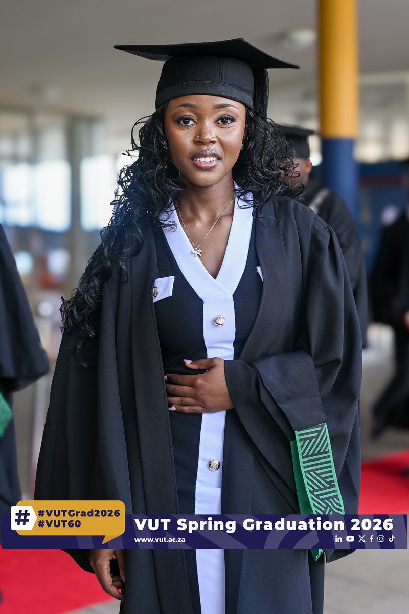 VUT_Online's tweet photo. 👩🏽‍🔧🎓 WOMEN SHAPING THE FUTURE OF ENGINEERING

Breaking barriers, challenging possibilities and building solutions for a better future. Today, we celebrate the women in engineering who continue to inspire, innovate and lead.

#VUTGrad2026 #VUT60 #WomenInEngineering #IamVUT60Grad https://t.co/XZrdQsdtht