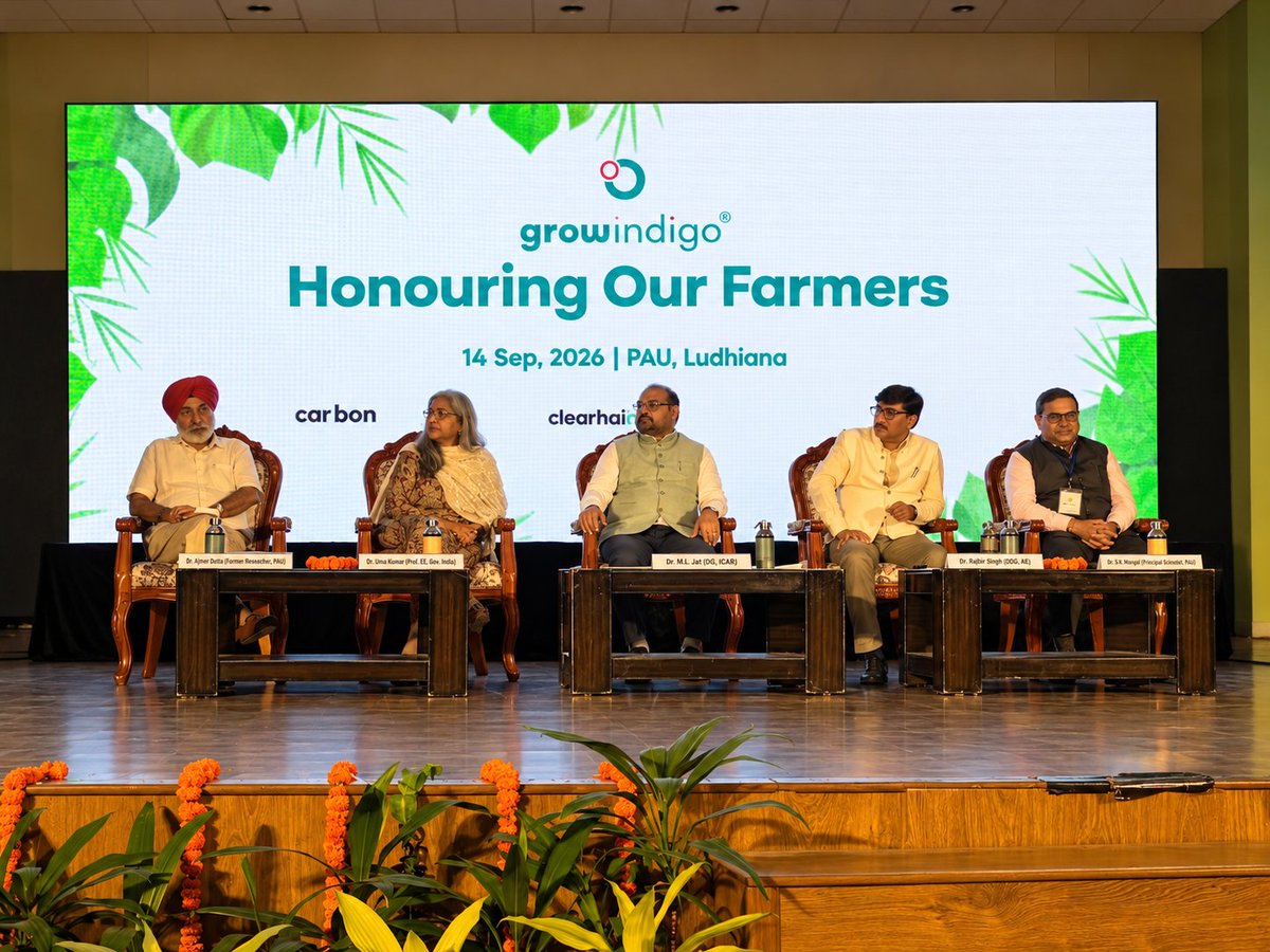 icarindia's tweet photo. Honouring our farmers and celebrating those advancing Indian agriculture! 

A meaningful gathering at PAU, Ludhiana, recognising innovation, commitment and partnership for a resilient farming future.

#ICAR @ChouhanShivraj @PIB_India @AgriGoI https://t.co/dpY1p7E4IV