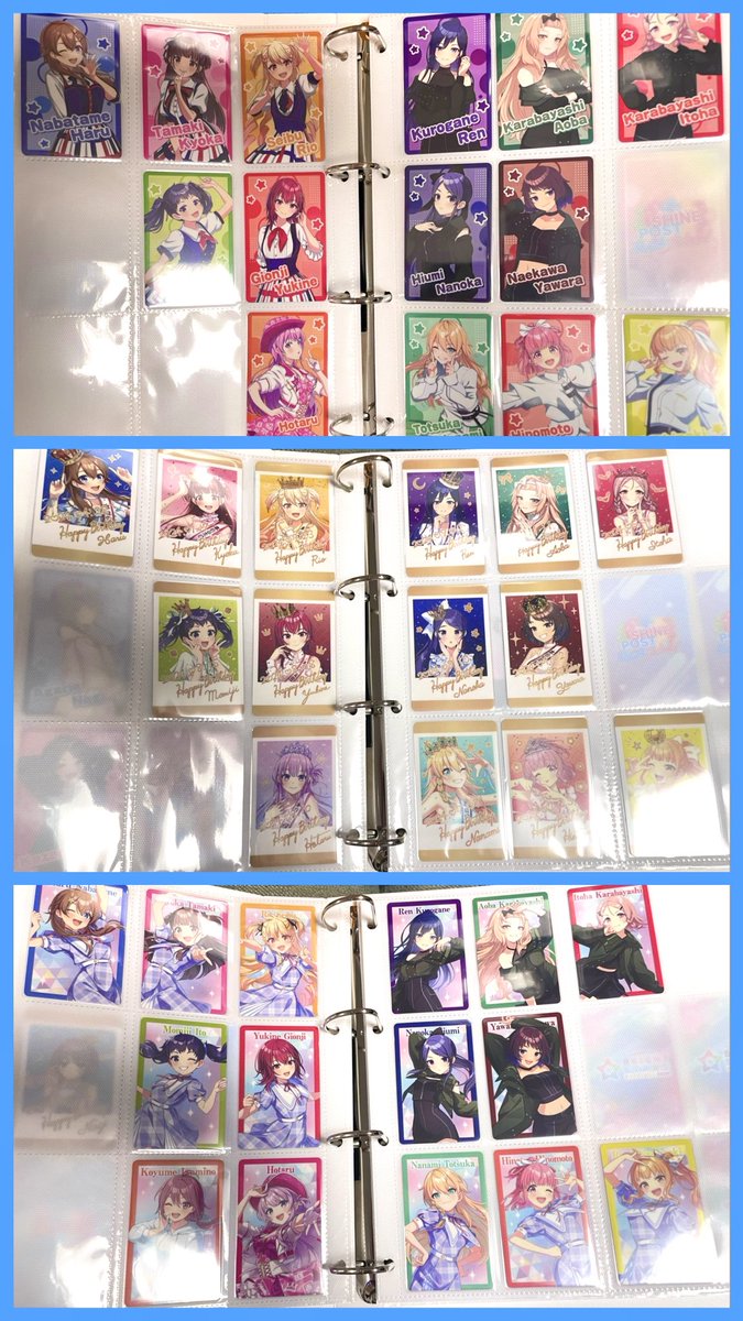 figure_su_ki's tweet photo. 遅くなりましたが、現地で交換してくださった方々本当にありがとうございました🙇‍♀️コレクションカード無事にコンプできました！
缶バッジも購入特典もHY:RAINで揃えられて、かつ菜花いっぱいなので大満足です☺️ https://t.co/QjeMA2pR2v