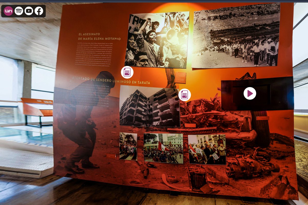lucerochavezc's tweet photo. Ni siquiera hay necesidad de ir presencialmente al LUM para desmentir esta grosería de la diputada Barbaran. 

El museo te permite realizar un tour virtual. En la sala "La violencia remece Lima" está la sección: "Sendero Luminoso en Tarata".

Qué nivel de esta gente. https://t.co/9A4g0PmIAq