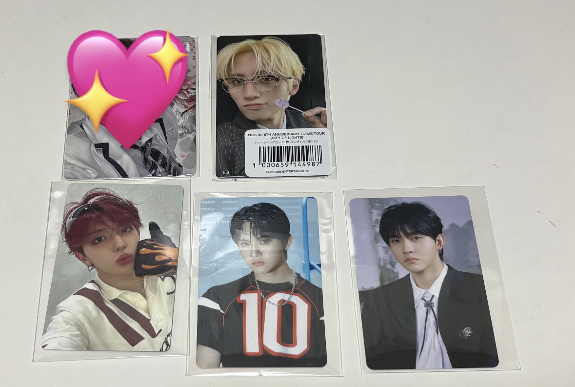 ko_kan_INI's tweet photo. INI 9TH SINGLE ANTHEM 特典 封入 トレカ 制服トレカ 7000円トレカ交換

【譲】
封入 髙塚 田島
7000円 許 シュウ
【求】
同異種 木村

東京ドーム2日間手渡し> >郵送
固定の過去トレカと纏めて大歓迎
お気軽にお声掛けください🙇🏻‍♀️
 #INI交換 https://t.co/9Q6NG3EJGT