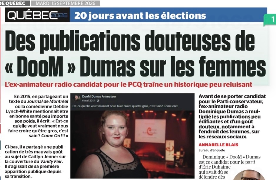 M_Biron's tweet photo. Je vais laisser mon adversaire expliquer ses propres publications. Et je vais laisser les citoyens de Chutes-de-la-Chaudière se faire leur propre opinion. 

Pour ma part, je peux vous dire une chose très clairement : jamais je ne vais défendre ce genre de propos sur les femmes. Je ne vais jamais trouver acceptable qu’on rabaisse une femme à cause de son apparence ou de son poids. Je n’inciterai jamais à la pornographie pour humilier une femme. Et je ne prendrai jamais à la légère la parole des femmes qui dénoncent une agression sexuelle.

On peut avoir des désaccords politiques. Mais le respect des femmes, de leurs droits, de leur dignité et de leur corps, ce n’est pas négociable pour moi.

@naaudet_11  et Debbie Lynch-White, je suis à vos côtés ce matin. 💪🏻