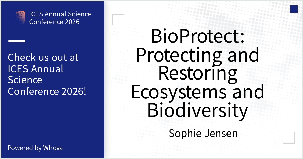 BioProtect_EU's tweet photo. 📍We are at the @ICES_Annual  Science Conference 2026 in Brest 🇫🇷!  

🤗 Our team is sharing how area-based management can help protect &amp; restore marine #ecosystems and #biodiversity!

🙌 Join us to exchange ideas for healthier seas! 🌊  

#ASC2026 #MissionOcean #HorizonEurope https://t.co/S9bFnGdKVy