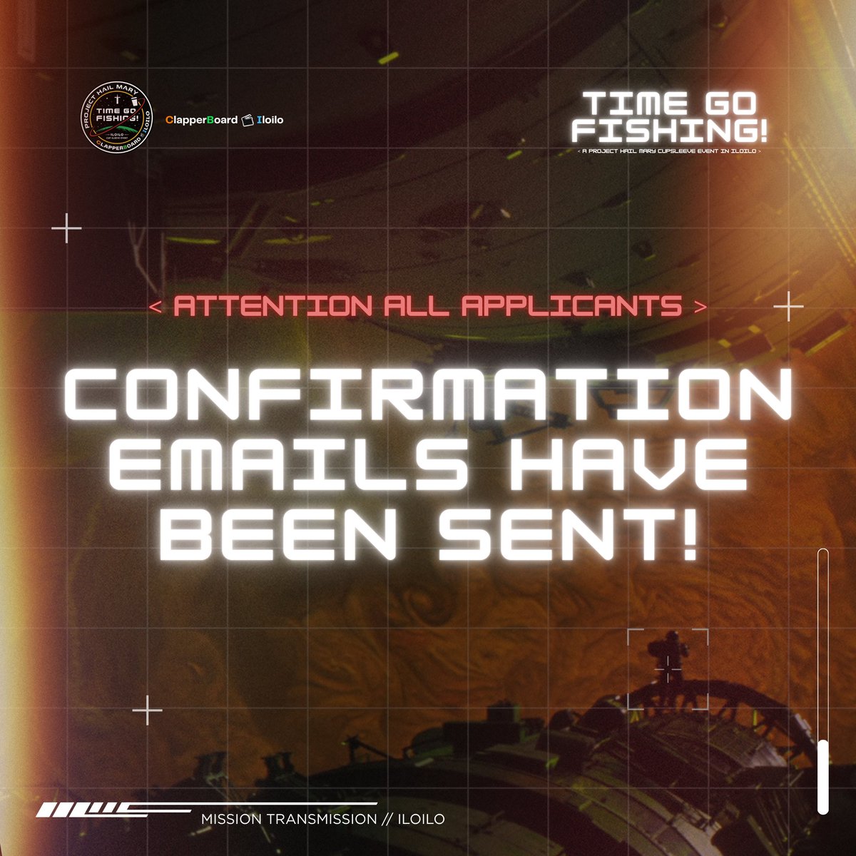 clapperboardilo's tweet photo. 𝗗𝗔𝗧𝗔 𝗧𝗥𝗔𝗡𝗦𝗠𝗜𝗦𝗦𝗜𝗢𝗡 𝗖𝗢𝗠𝗣𝗟𝗘𝗧𝗘. ☄️🪐💫

Emails have been sent to all applicants that passed the screening. Make sure to check your inboxes so you don’t miss it.

That said, we have a special announcement tomorrow. Please stand by. https://t.co/279p18ExXH