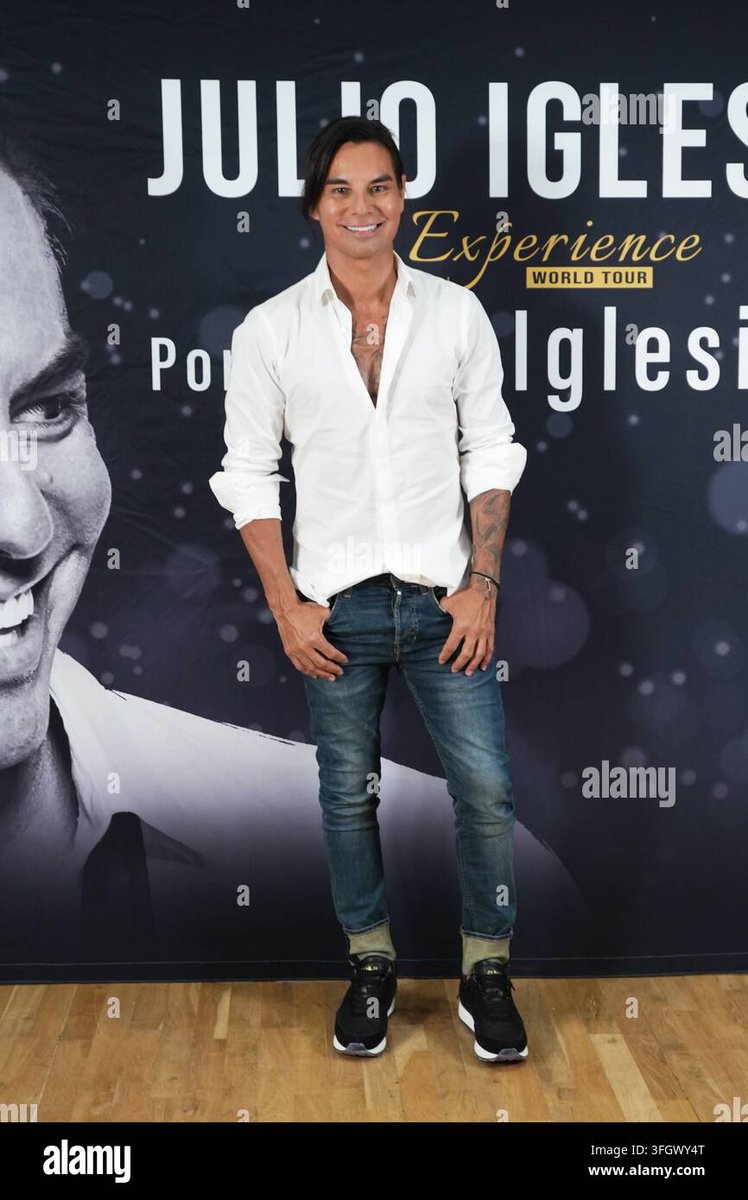 JulioJoseFC's tweet photo. NEW PHOTOS! 

@JulioJrOfficial during the launch of ''Julio Iglesias Experience'', on 14 September 2026, in Madrid, Spain. 

Photos: Alamy

#julioiglesiasjr #juliojoséiglesias #ariadnaromero #juliojoseiglesias https://t.co/QRu9Gw8mSy