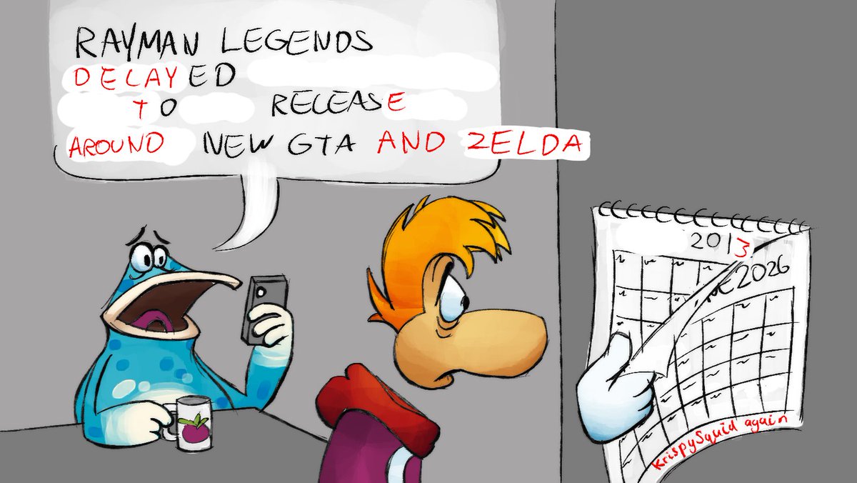 KrispySquid64's tweet photo. Literally 2013 

#rayman #raymanlegends #raymanlegendsretold #ubisoft https://t.co/lGtx1aqXIk