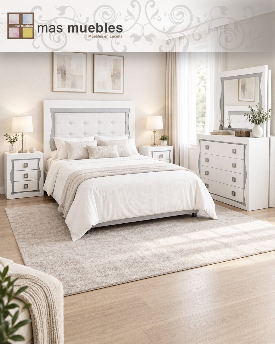 MasMueblesLuc's tweet photo. En Más Muebles te ayudamos a crear un dormitorio en el que descansar, sentirte a gusto y disfrutar de cada detalle.

📍Ctra. Córdoba-Málaga, Km 74,5 Lucena (Córdoba)
📲 Escríbenos por WhatsApp al 692 66 82 02 y te mandamos la ubicación exacta
👉🏼 https://t.co/lqMedwkOar https://t.co/79eG1cxjdY