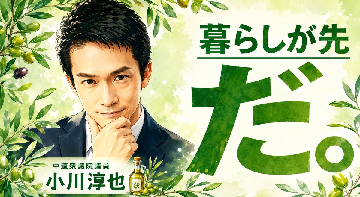 yamada_sado's tweet photo. 中道【新たなスタートへ】

目指す先はひとつです。“暮らしが先だ” https://t.co/t1WuCGyCCO