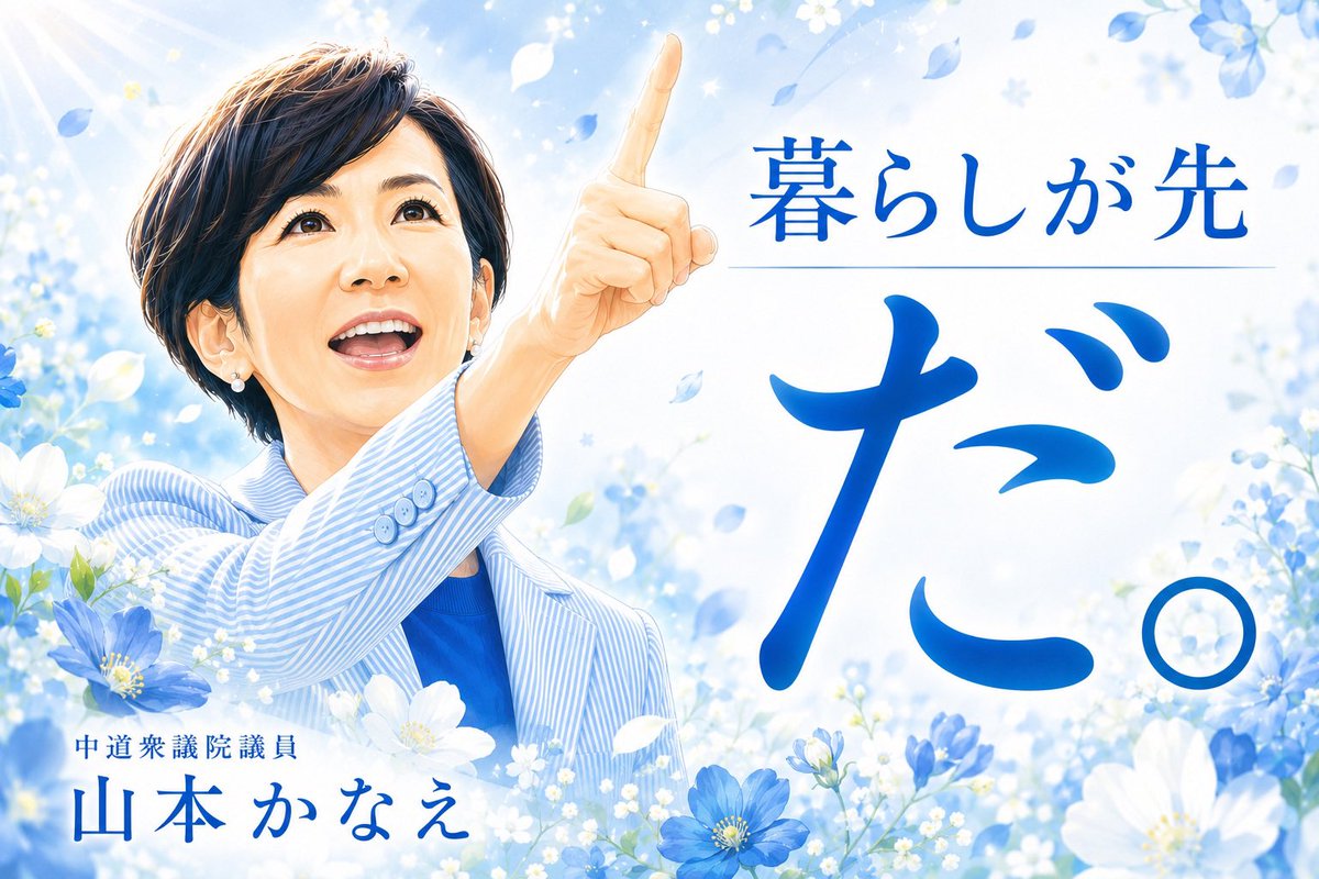 yamada_sado's tweet photo. 中道【新たなスタートへ】

目指す先はひとつです。“暮らしが先だ” https://t.co/t1WuCGyCCO