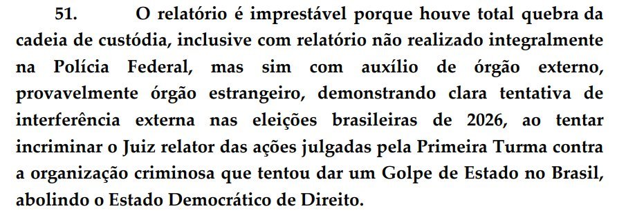 pfigueiredo08's tweet photo. Kkkkkk
Alexandre recebeu centenas de milhões de propina do Vorcaro e acha que a culpa é da CIA que, na cabeça do pseudo-juiz, teria descoberto tudo e passado para a PF? Cara, o mais maneiro de ver essa vilã de novela nos capítulos finais é perceber que realmente conseguimos entrar na sua cabeça. Em breve, espero mais um desfecho MAGNÍFICO.