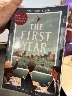 BishopChalloner's tweet photo. Our Year 7 students loved today’s class read — a brilliant verse novel about family, fresh starts, challenges and friendships. Their task was to create visual interpretations of what they heard. @mattgoodfellowpoet #thefirstyear @bloomsburychildrens @otterbarrybooks https://t.co/XtUdJXjvdf
