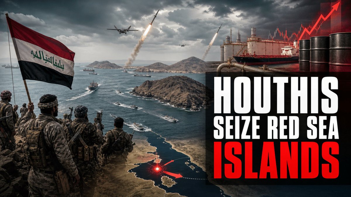 EndTimeHeadline's tweet photo. ⚠️ HOUTHIS SEIZE KEY RED SEA ISLANDS as oil markets brace for another supply shock. The capture of Greater and Lesser Hanis.
More details below ⬇️
#EndTimeHeadlines
https://t.co/yaC8ZG0wa0 https://t.co/VNqm7hIsEw