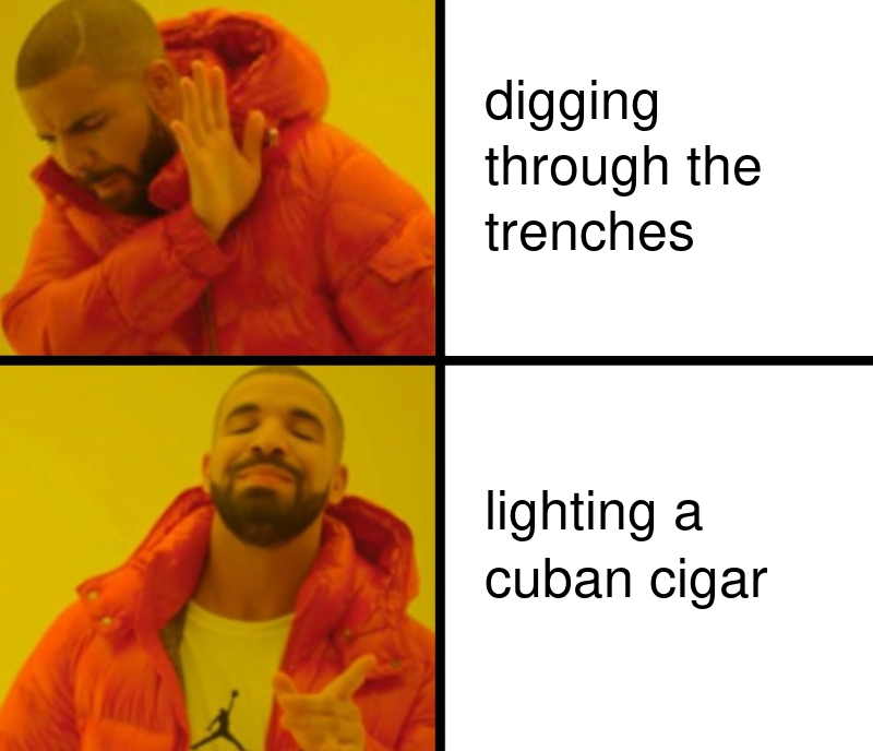 cigrhabana's tweet photo. the trenches can wait https://t.co/OxEI7k3zZt