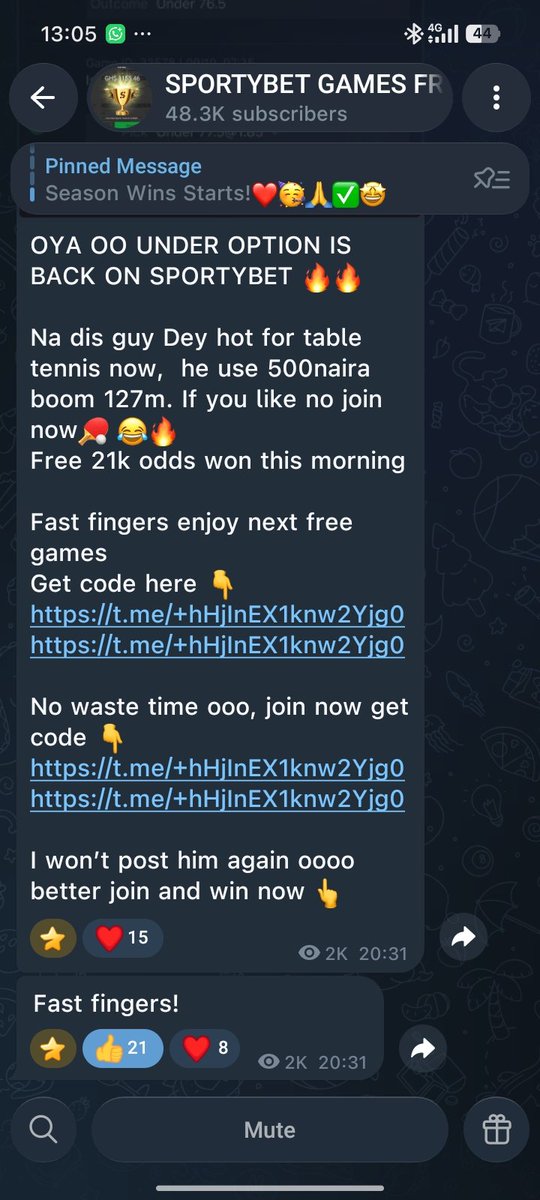 Winning_mode01's tweet photo. @Mrbankstips you only have one channel with 441.1K followers. Please retweet this so we can take down this new channel before more people fall victim to their schemes. This is the channel where they posted the link. Thank you 

https://t.co/53SVJHURnw https://t.co/k26oAx7TVl