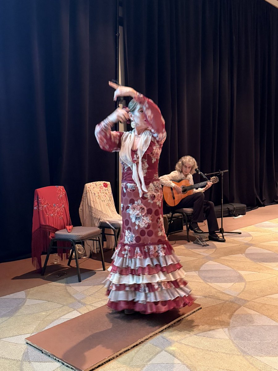 DECTFL's tweet photo. We kicked off our day “The Rhythm of Language Learning” with flamenco performed by Lili Ruiz, accompanied by guitarist Juana Martin. ¡Olé!
#dectfl26 https://t.co/Exr47O6y5D