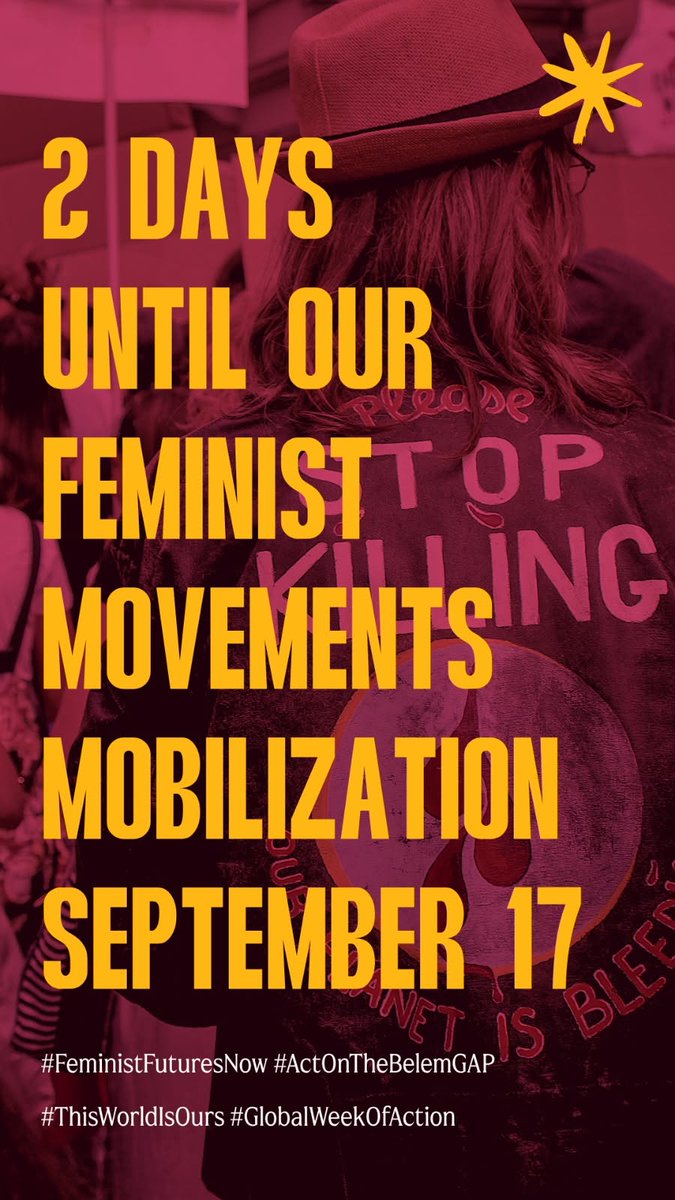 ArabFeministNet's tweet photo. 🌿✊ Join the Arab Feminist Network on 17 September for a webinar on the Belém Gender Action Plan for Gender Justice.

🕔 5:00 PM Cairo time
💻 Zoom: https://t.co/Qn9lmqXr5v
💜 @WGC_Climate  

#FeministResistanceDay https://t.co/UuZsM93k62