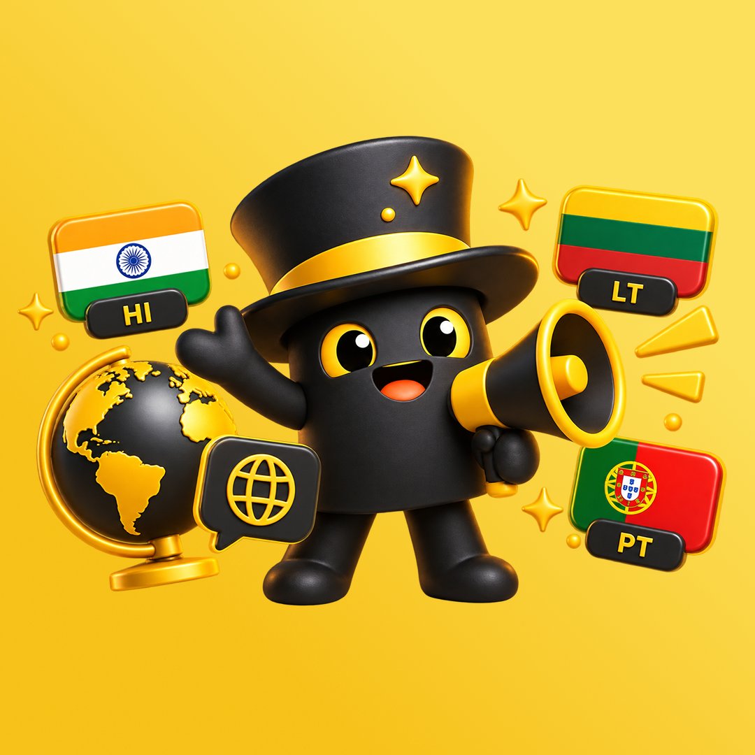 Mage_Wallet's tweet photo. 🌍 3 new languages are now live in Mage Wallet:

🇮🇳 Hindi
🇱🇹 Lithuanian
🇵🇹 Portuguese

Available across the website, wallet interface, PDF presentations &amp; YouTube videos.

📄 Presentations can also be found in the website footer in your selected language.

https://t.co/veUt0onEuj https://t.co/EdpAy4duhy