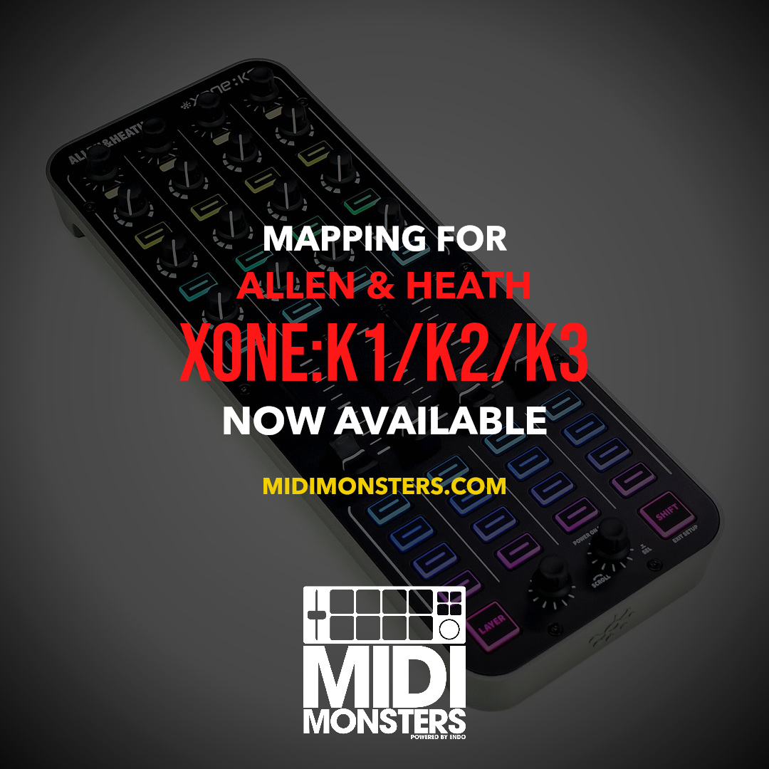 midi_monsters's tweet photo. Our Xone Club Mapping now covers K1, K2 and K3. BeatJump, Hotcues, Mixer FX, Flux rolls and Magic Hotcue, plus refreshed setup guides and diagrams. One purchase: 8.99 €. https://t.co/lUlpAhoafm #XoneK3 #Traktor https://t.co/sY5vnADdcs