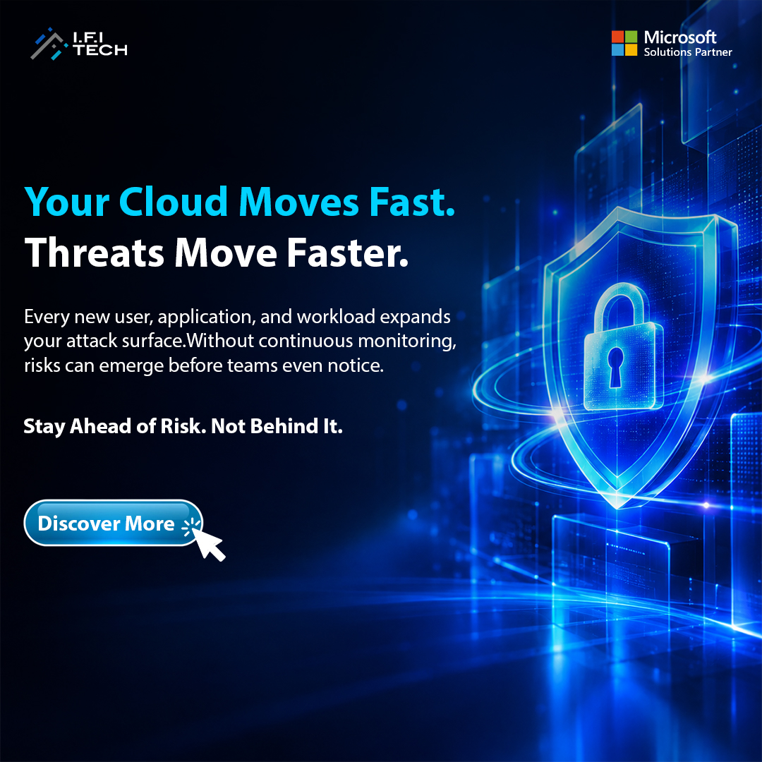 IFITech's tweet photo. 🚀 Your cloud moves fast. Threats move faster.

Every new user, app, and workload expands your attack surface. Stay protected with real-time visibility, proactive monitoring, and stronger cloud security.

🛡️ Stay Ahead of Risk.

🔗 https://t.co/OGug6GQhkM

#CloudSecurity https://t.co/5MIM96sOub