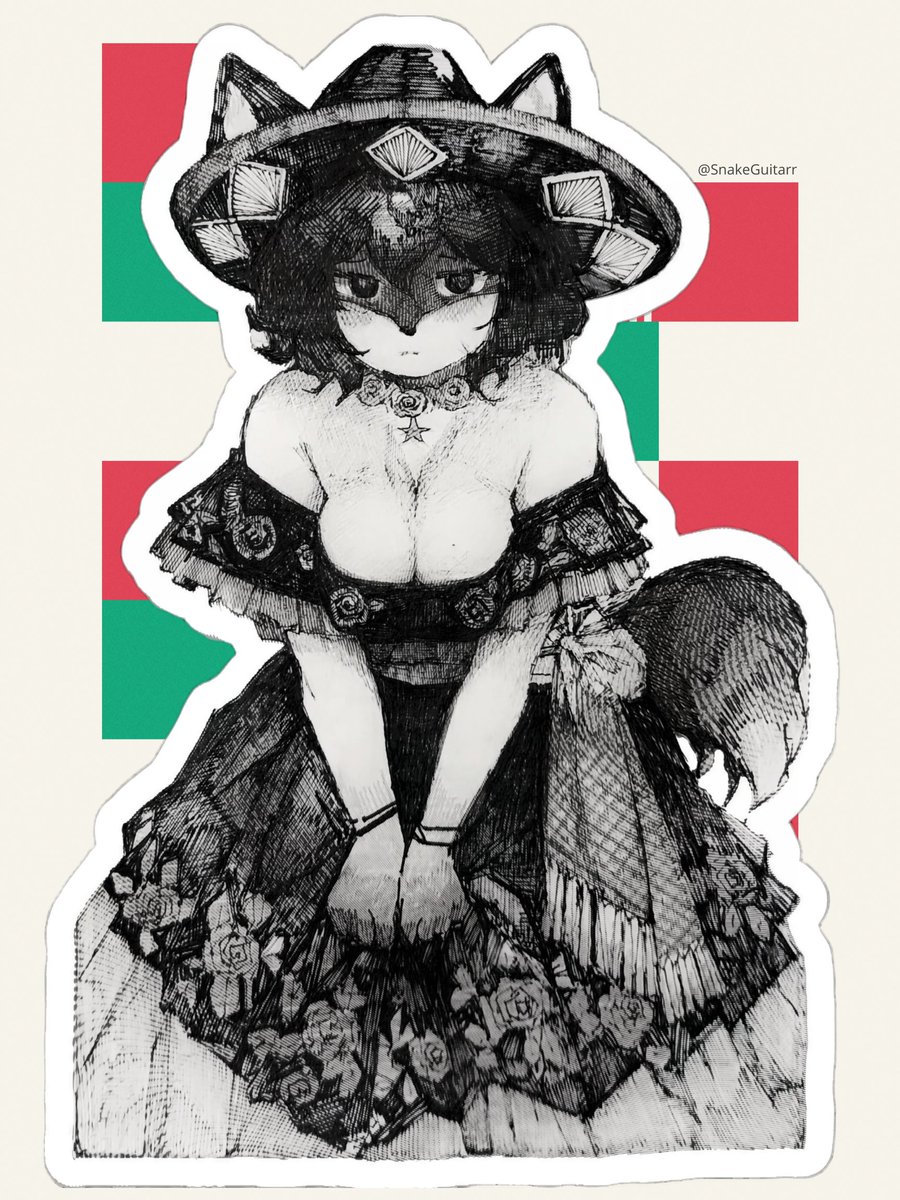 SnakeGuitarr's tweet photo. She's just a bit shy 🇲🇽🦊

#furryart #mexico #illustration‌‌ https://t.co/TNDFff8EuF