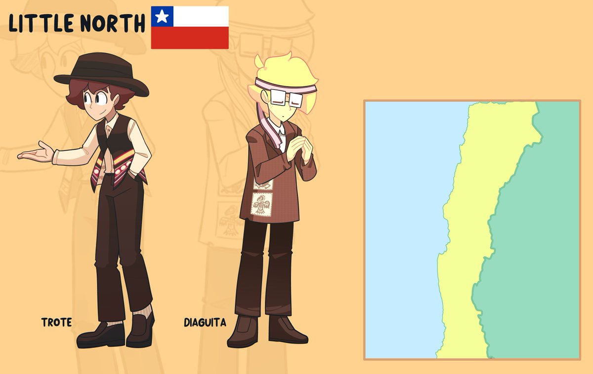 vichoste's tweet photo. Chile's diverse culture, with Félix and Sergio! 🇨🇱 (Repost from 2025) (1/2)
¡Felices fiestas patrias!
Art by @nifty_phantom https://t.co/DmIntJxXEN