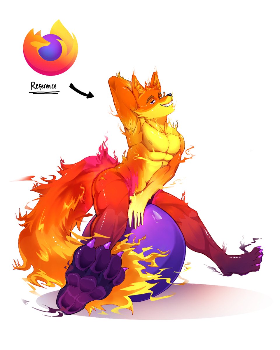 OfficeWolfie's tweet photo. MASCOT FUR-A-DAY 
Eps.06 Firefox 🦊🟣🌍
Always wanted to draw him https://t.co/mloafeUpLs