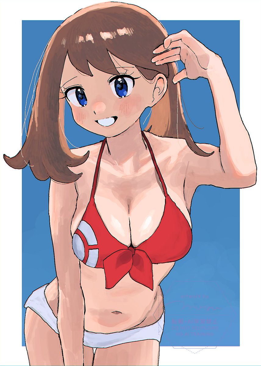 aonomogu's tweet photo. 水着ハルカちゃん https://t.co/sZulNKnzND