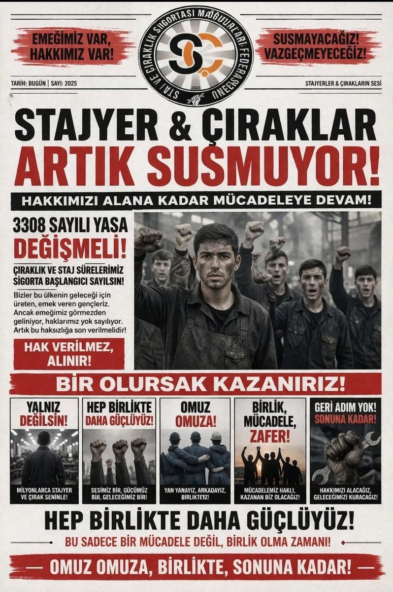 h36770188's tweet photo. Stajyer ve çırakların tam sigortalı sayılması, geçmişin mağduriyetini çözecektir. Tescil talebimizin meclis komisyonlarında kabulünü istiyoruz.
​@TmrOsmanagaoglu
@SermetAtay

​Kısa Vade Kader Olamaz
#StajyerçırakBütçeye https://t.co/uzJsbCr0BS
