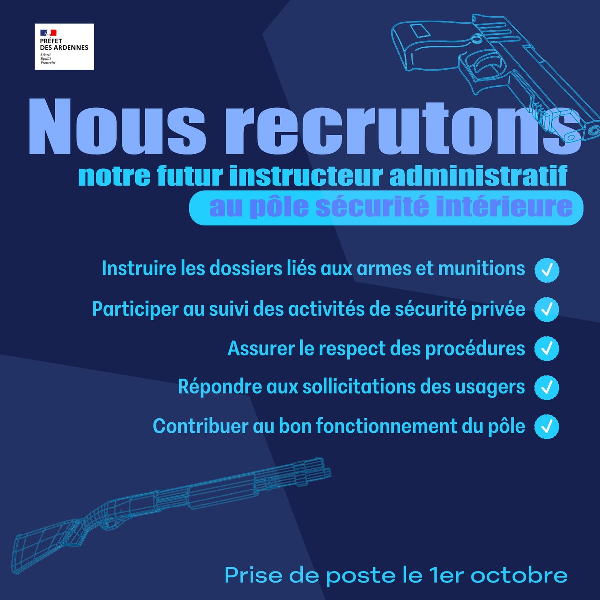 Image de Préfet des Ardennes - 📢 #Recrutement | La Préfecture des Ardennes recrute 2 postes !!
Vous souhaitez rejoindre les servic