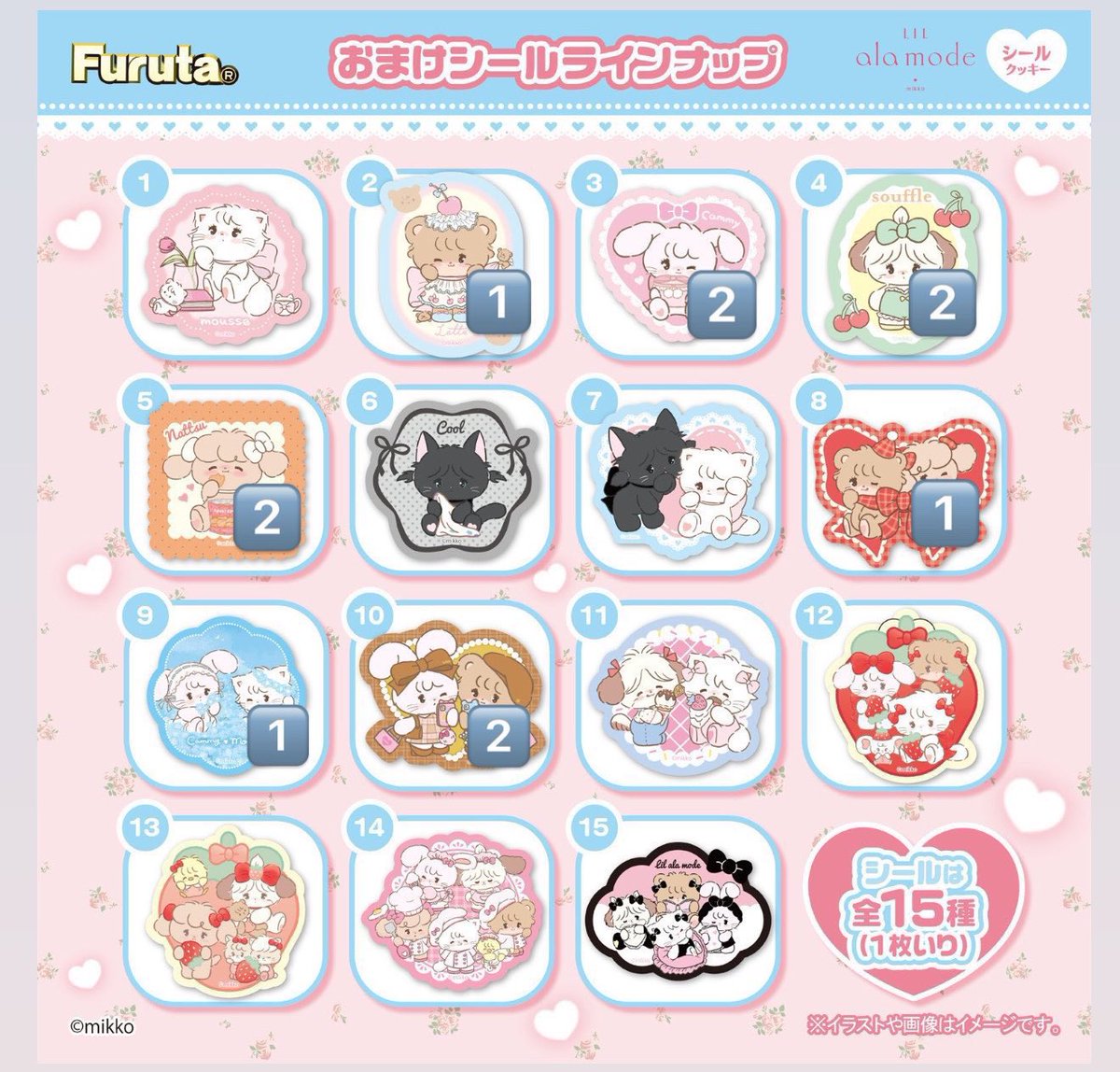 _nuy_oO's tweet photo. @QQ mikko lil ala mode リルアラモード リルアラ ステッカー 

譲  ②、③、④、⑤、⑧、⑨、⑩ 数字分

求 ⑥×2 、⑫、⑭×2 又 買取

纏めての方優先 

お心当たりのある方はリプライ、DMお願いいたします！ https://t.co/XQFqCMu3MJ