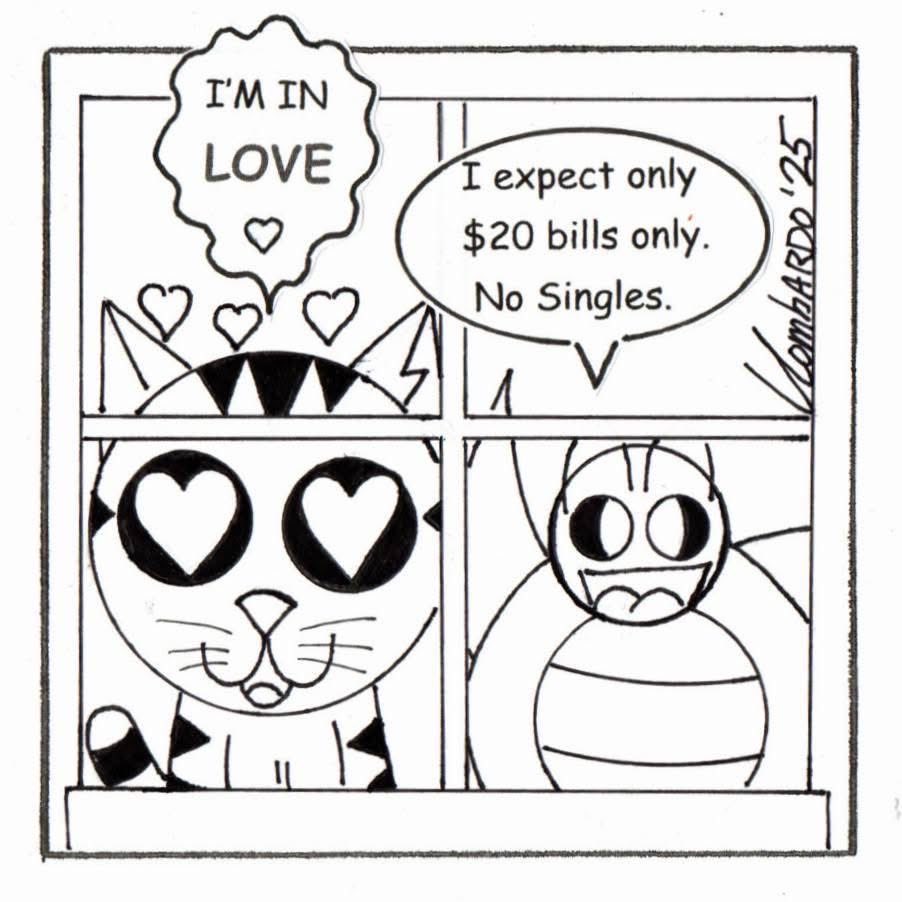slap_comics's tweet photo. Love At First Sight
If you enjoy what I do, please support me on Ko-fi!
https://t.co/Y5tFtOxy1e
Also visit my Cafe Press store, click on the Link Tree on my profile
https://t.co/OSBK4dDiBH
#loveatfirstsight #love #catsinloveβ€οΈ #catcartoons #catcomicstrip #comicstrips #comics https://t.co/NZAEPTF0Ev
