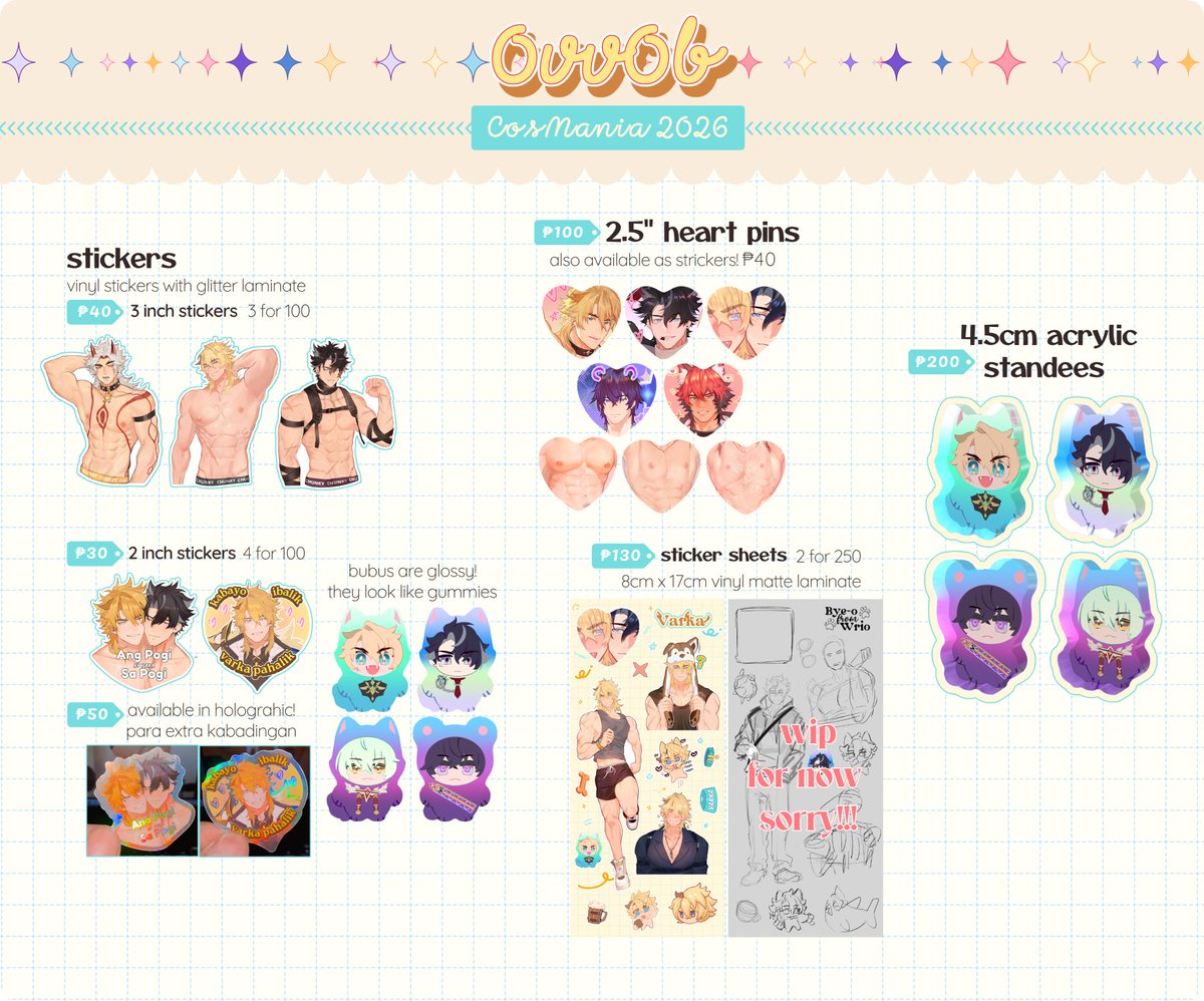 0vv0b's tweet photo. #cosmania2026 catalog and preorders are open!
Preorder ends on 09/22! https://t.co/XFg6ajMBcg