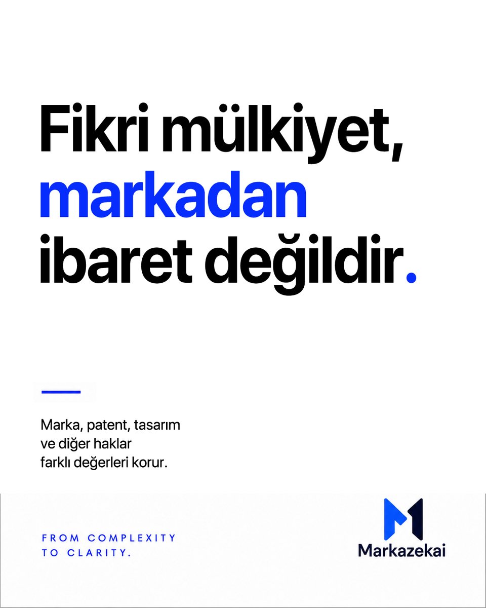 markazekai's tweet photo. Bir itiraz, önce anlaşılmalıdır.

Çünkü her dosyanın kendi hikâyesi vardır.

Ve fikri mülkiyet, markadan ibaret değildir.

Doğru yaklaşım, önce anlamakla başlar.

#Markazekai #FikriMülkiyet #LegalTech https://t.co/IJ360ZfJM5