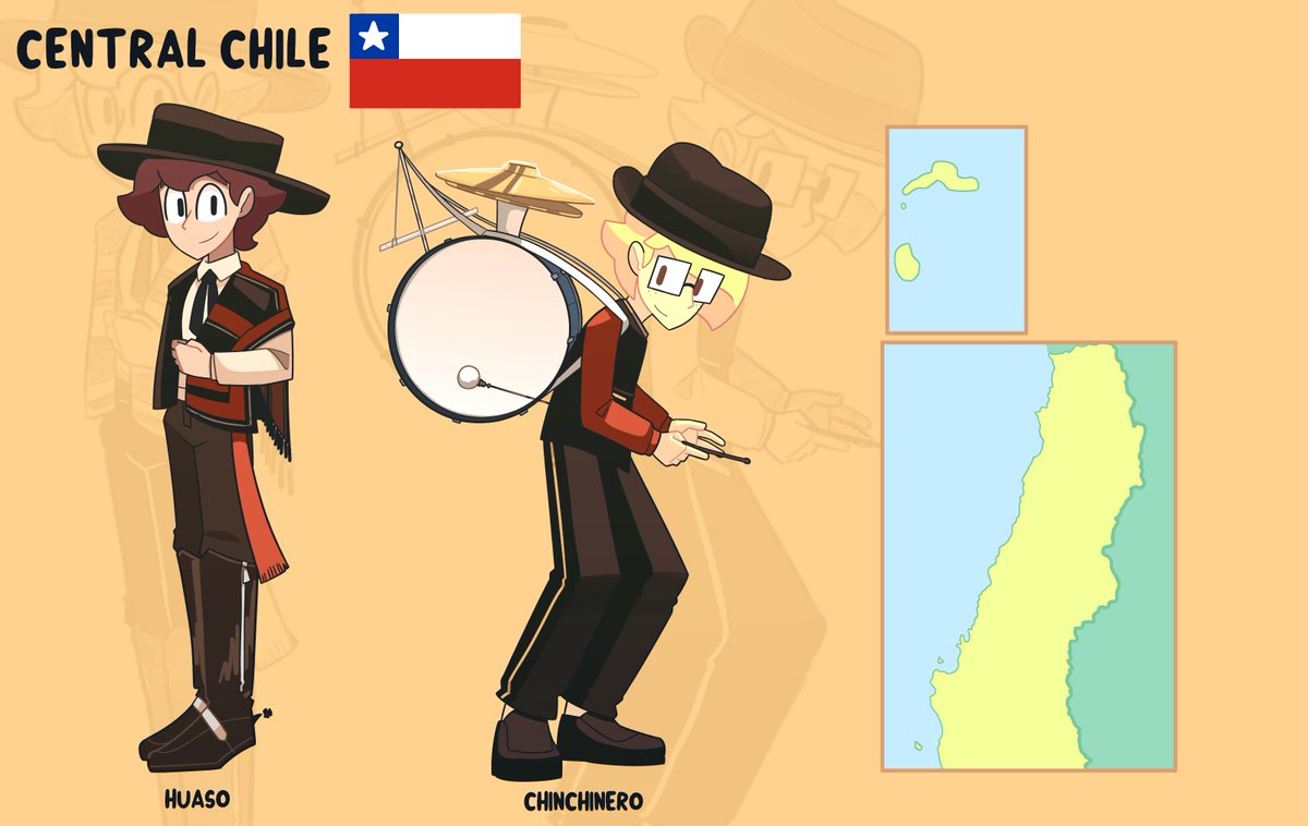 vichoste's tweet photo. Chile's diverse culture, with Félix and Sergio! 🇨🇱 (Repost from 2025) (1/2)
¡Felices fiestas patrias!
Art by @nifty_phantom https://t.co/DmIntJxXEN