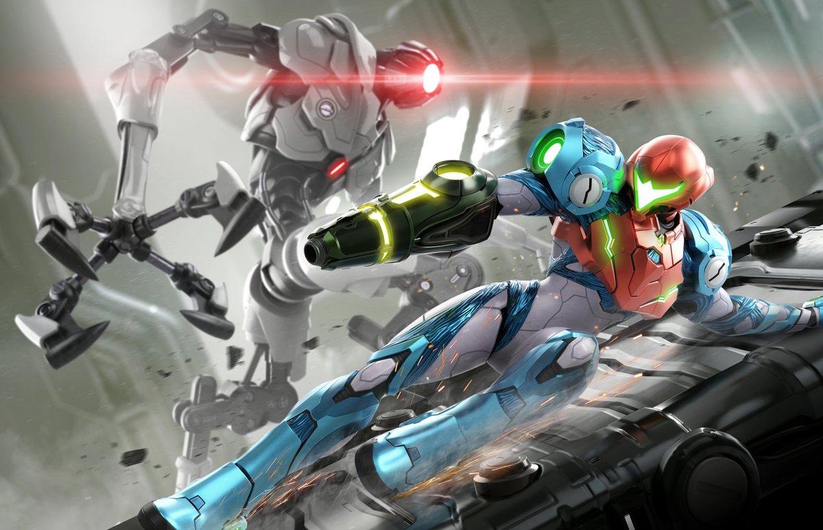 KeionJ05's tweet photo. We need to have a serious conversation about how amazing Metroid art is https://t.co/FLvWYyKNWQ
