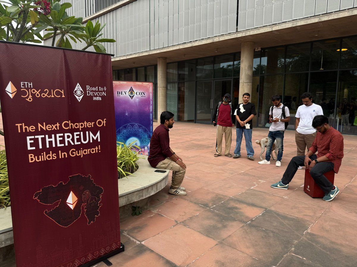 Aakash_jais03's tweet photo. And that’s a wrap at @Eth_guj  first Road to Devcon..!

What an event incredible energy, amazing people, and some seriously good conversations.

@EFDevcon https://t.co/wk1Ilw6TT2